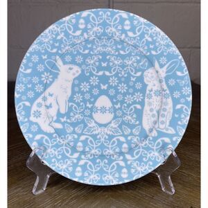 Sur la Table Easter Collection Blue Bunny Rabbit‎ Salad Bread Plate Decor Egg